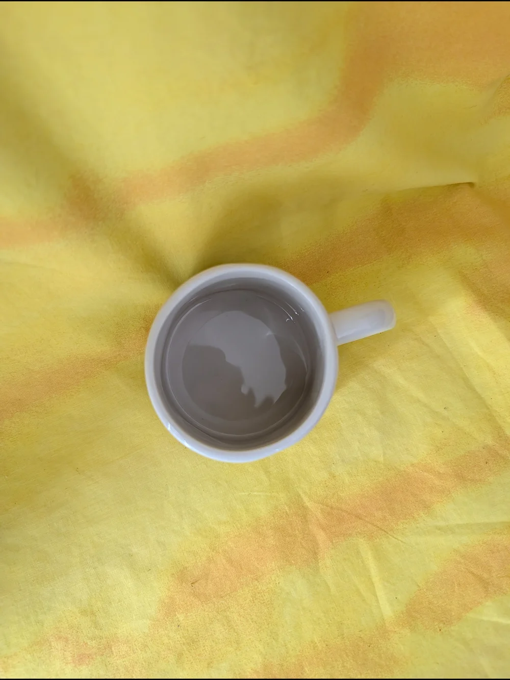 Rae Dunn Cream Ceramic Tea Mug with Teapot Graphic